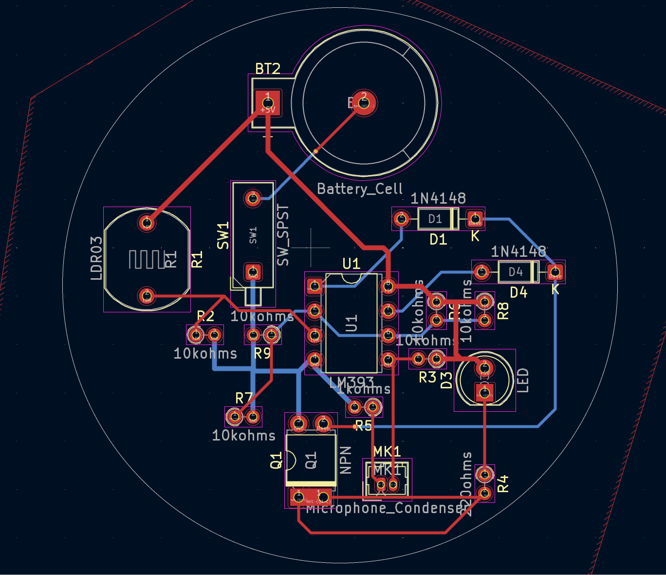 PCB view LED control