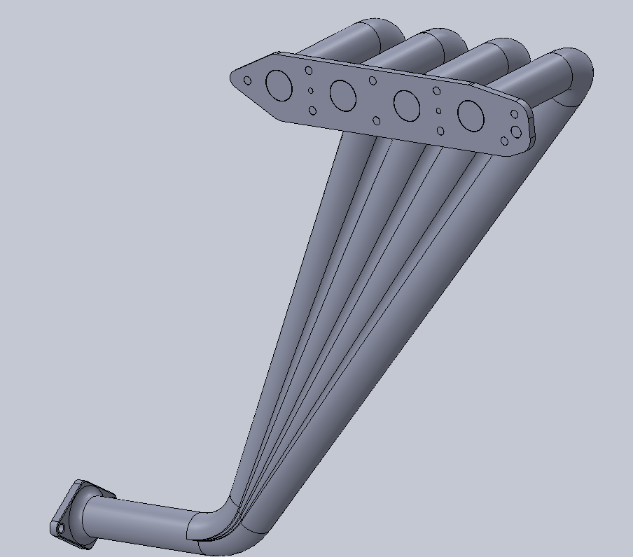 Exhaust Flow Simulation 0