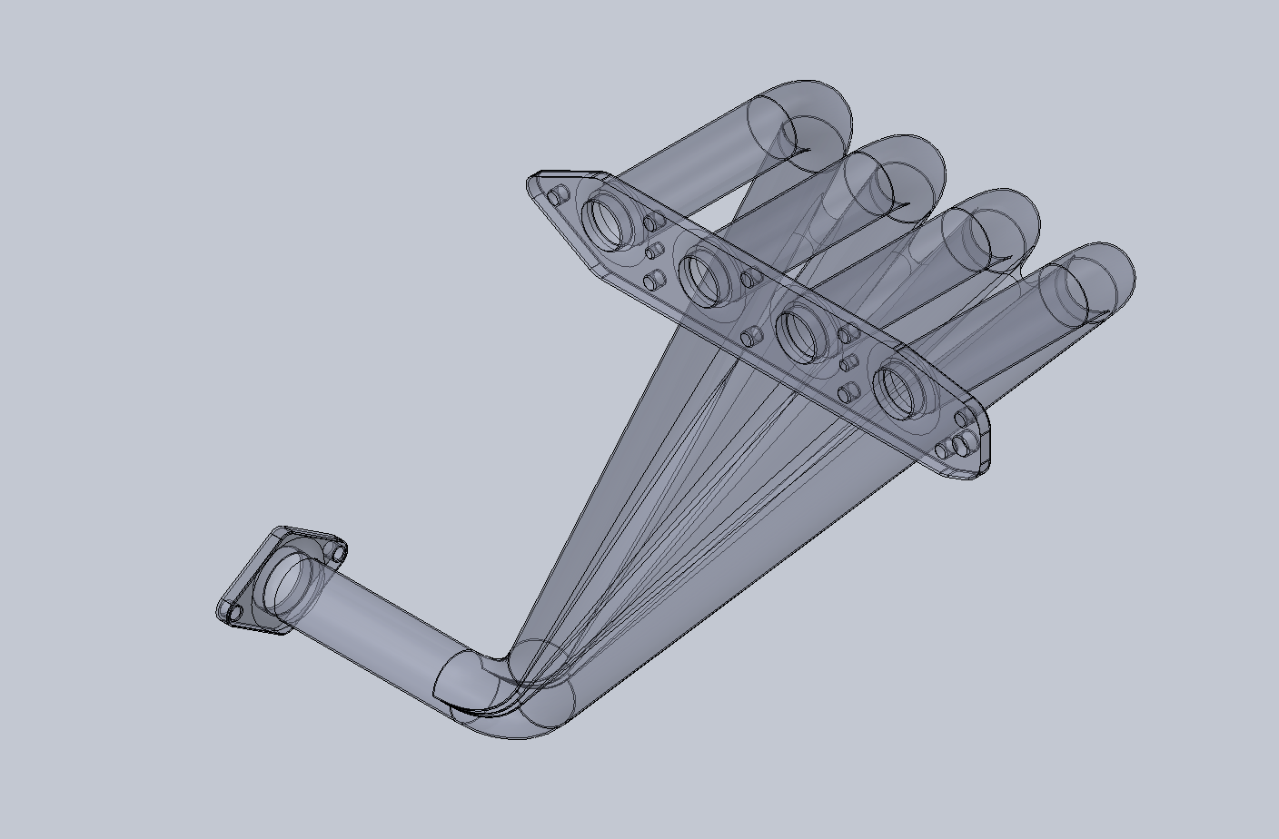 Exhaust Flow Simulation 1