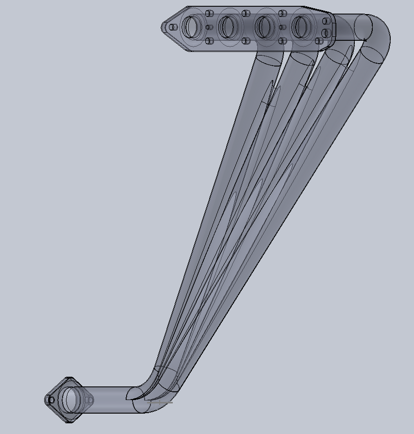 Exhaust Flow Simulation 2