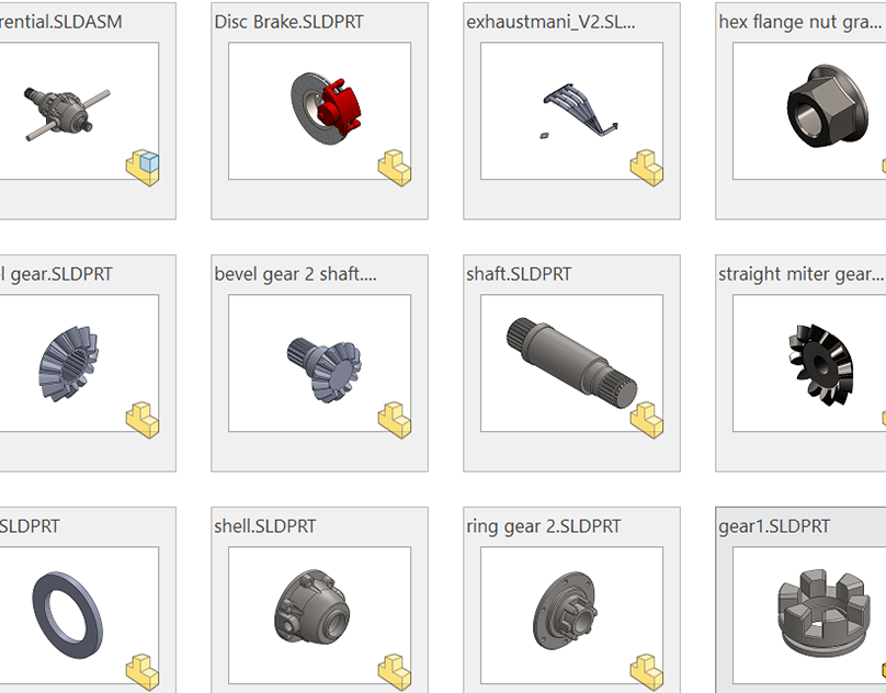 SOLIDWORKS Modelling Portfolio